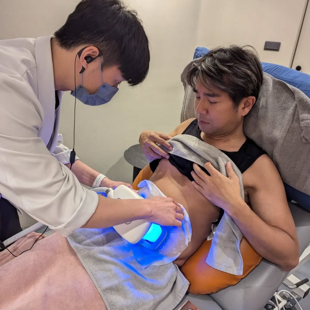 藝人謝承均於霍普金斯診所體驗冷凍減脂與 NEO 熱磁療程