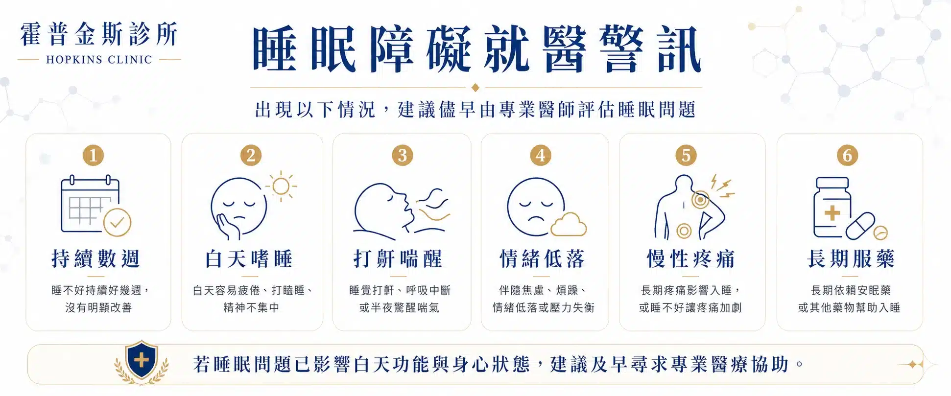睡眠障礙需要醫師評估的警訊與症狀