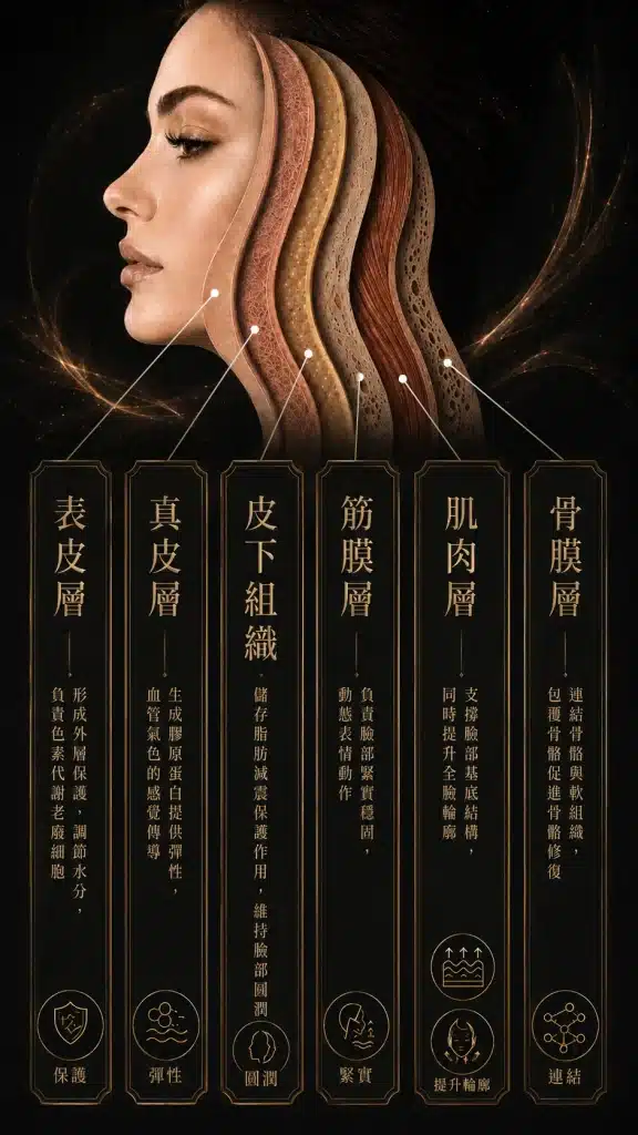 皮膚各層解剖圖 V