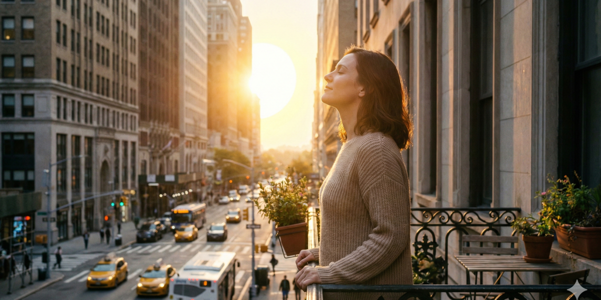 早晨日照與呼吸練習，幫助自律神經從緊繃切換到放鬆模式。