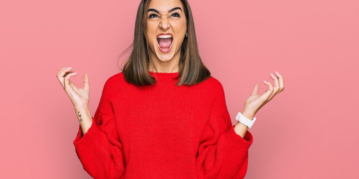 自律神經失衡時常見的情緒緊繃與壓力爆發情境示意，呈現難以放鬆的狀態